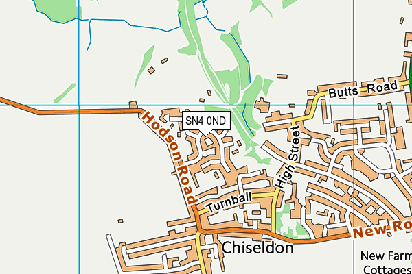 SN4 0ND map - OS VectorMap District (Ordnance Survey)