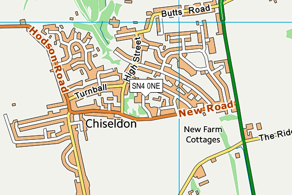 SN4 0NE map - OS VectorMap District (Ordnance Survey)