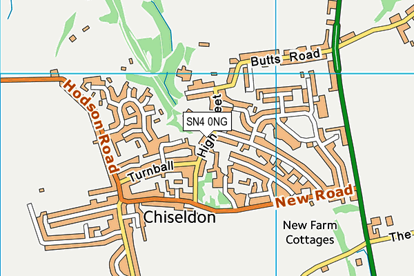 SN4 0NG map - OS VectorMap District (Ordnance Survey)