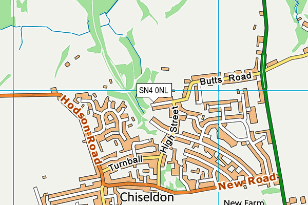 SN4 0NL map - OS VectorMap District (Ordnance Survey)