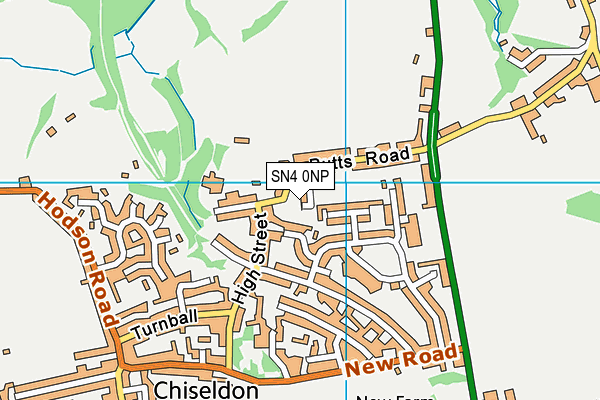 SN4 0NP map - OS VectorMap District (Ordnance Survey)