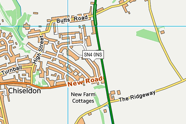 Chiseldon Primary & Nursery School map (SN4 0NS) - OS VectorMap District (Ordnance Survey)