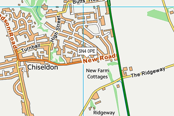 SN4 0PE map - OS VectorMap District (Ordnance Survey)