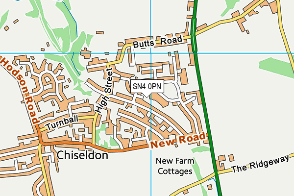 SN4 0PN map - OS VectorMap District (Ordnance Survey)