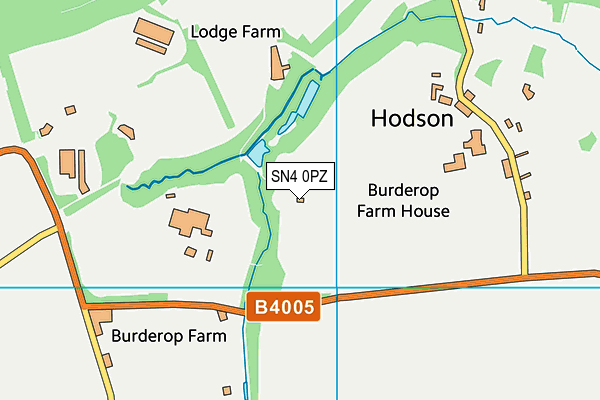 SN4 0PZ map - OS VectorMap District (Ordnance Survey)