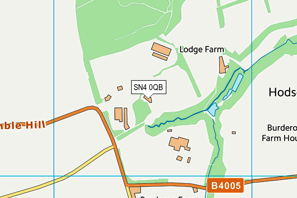 SN4 0QB map - OS VectorMap District (Ordnance Survey)