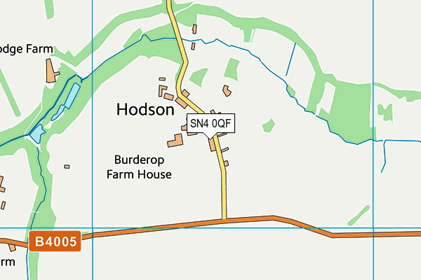 SN4 0QF map - OS VectorMap District (Ordnance Survey)