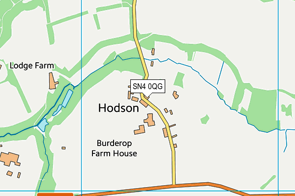 SN4 0QG map - OS VectorMap District (Ordnance Survey)