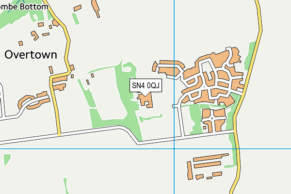 SN4 0QJ map - OS VectorMap District (Ordnance Survey)