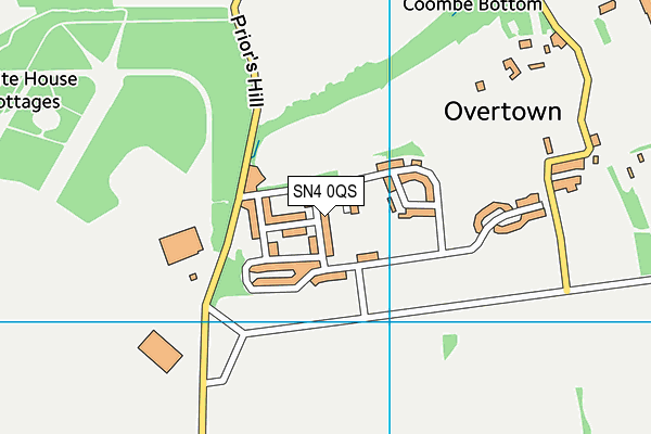 SN4 0QS map - OS VectorMap District (Ordnance Survey)