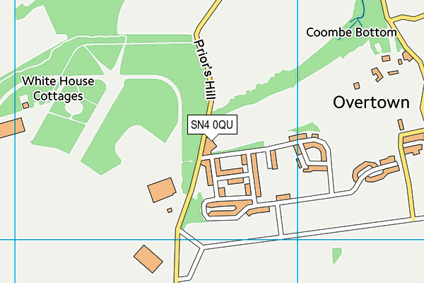 SN4 0QU map - OS VectorMap District (Ordnance Survey)