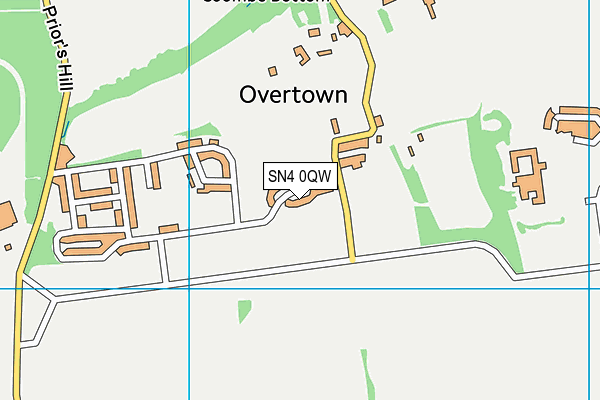 SN4 0QW map - OS VectorMap District (Ordnance Survey)