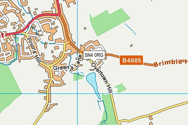 SN4 0RG map - OS VectorMap District (Ordnance Survey)