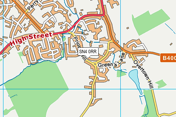 SN4 0RR map - OS VectorMap District (Ordnance Survey)