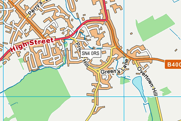 SN4 0RS map - OS VectorMap District (Ordnance Survey)