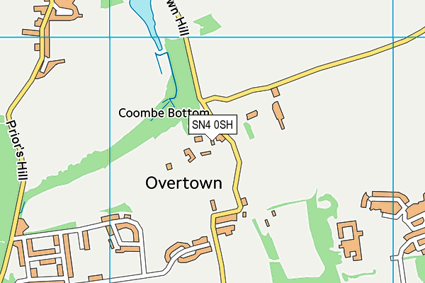 SN4 0SH map - OS VectorMap District (Ordnance Survey)