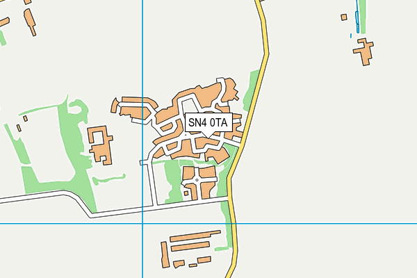 SN4 0TA map - OS VectorMap District (Ordnance Survey)
