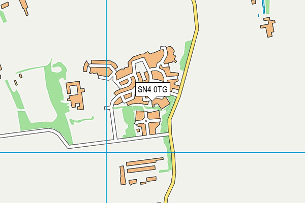 SN4 0TG map - OS VectorMap District (Ordnance Survey)
