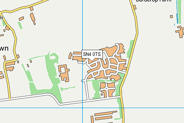 SN4 0TS map - OS VectorMap District (Ordnance Survey)