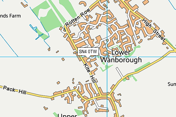 SN4 0TW map - OS VectorMap District (Ordnance Survey)