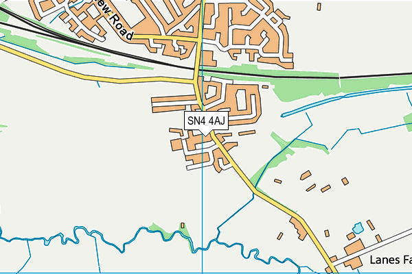 SN4 4AJ map - OS VectorMap District (Ordnance Survey)