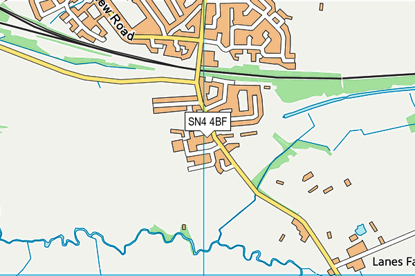 SN4 4BF map - OS VectorMap District (Ordnance Survey)