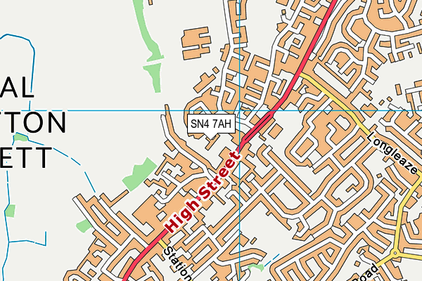 SN4 7AH map - OS VectorMap District (Ordnance Survey)