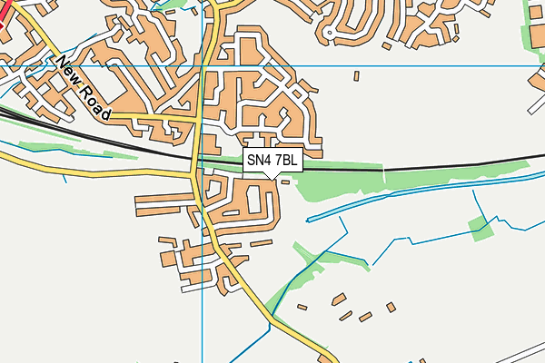 SN4 7BL map - OS VectorMap District (Ordnance Survey)