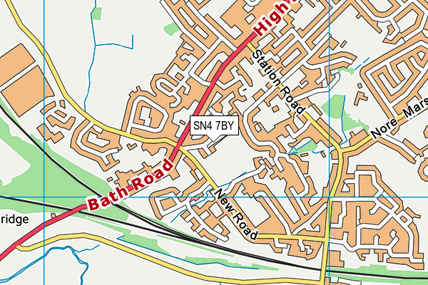 SN4 7BY map - OS VectorMap District (Ordnance Survey)