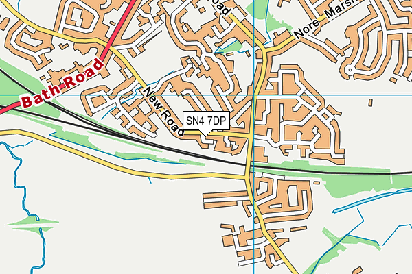SN4 7DP map - OS VectorMap District (Ordnance Survey)