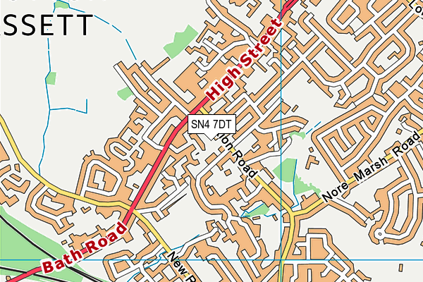 SN4 7DT map - OS VectorMap District (Ordnance Survey)