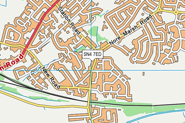 SN4 7ED map - OS VectorMap District (Ordnance Survey)