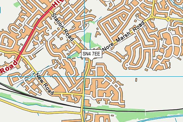 SN4 7EE map - OS VectorMap District (Ordnance Survey)