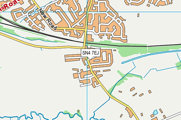 SN4 7EJ map - OS VectorMap District (Ordnance Survey)