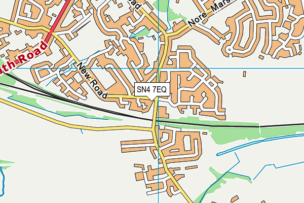 SN4 7EQ map - OS VectorMap District (Ordnance Survey)