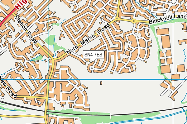 SN4 7ES map - OS VectorMap District (Ordnance Survey)
