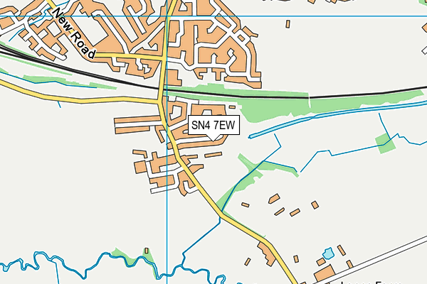 SN4 7EW map - OS VectorMap District (Ordnance Survey)