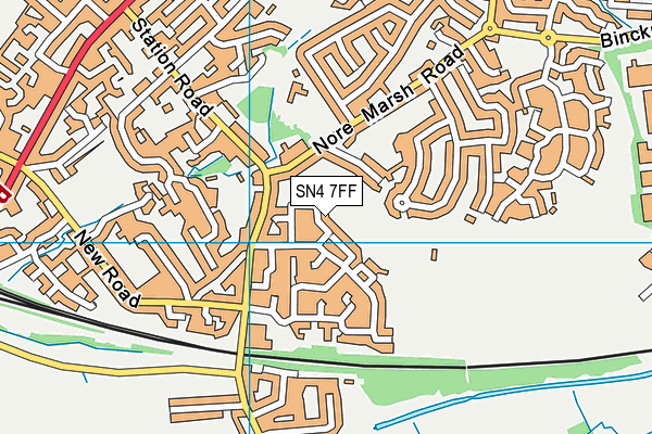 SN4 7FF map - OS VectorMap District (Ordnance Survey)