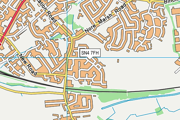 SN4 7FH map - OS VectorMap District (Ordnance Survey)