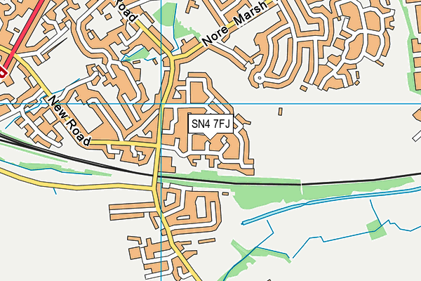 SN4 7FJ map - OS VectorMap District (Ordnance Survey)