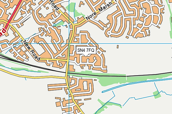 SN4 7FQ map - OS VectorMap District (Ordnance Survey)