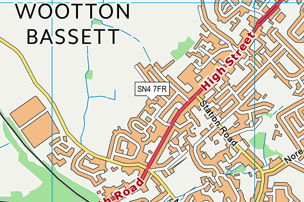 SN4 7FR map - OS VectorMap District (Ordnance Survey)