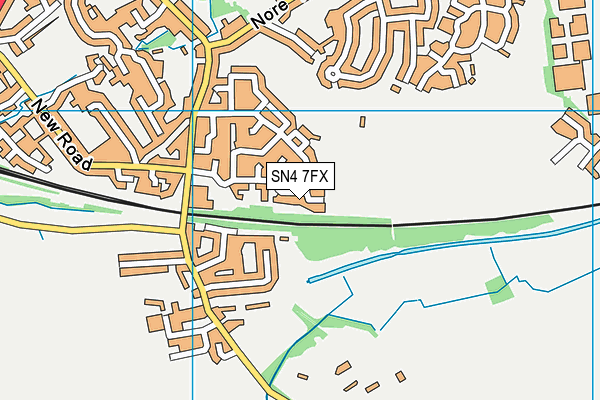 SN4 7FX map - OS VectorMap District (Ordnance Survey)