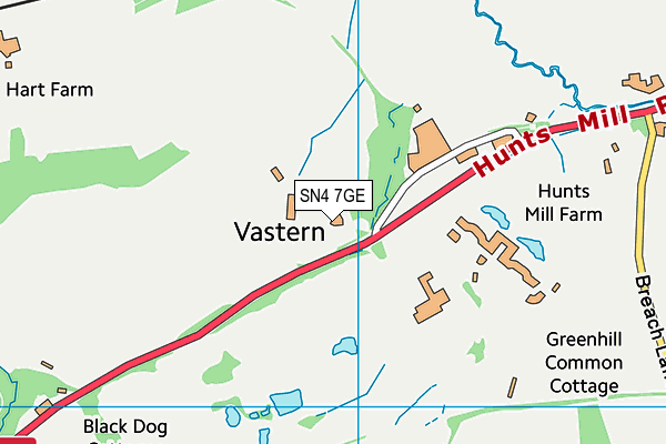 SN4 7GE map - OS VectorMap District (Ordnance Survey)