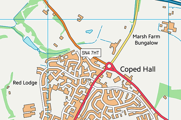 SN4 7HT map - OS VectorMap District (Ordnance Survey)