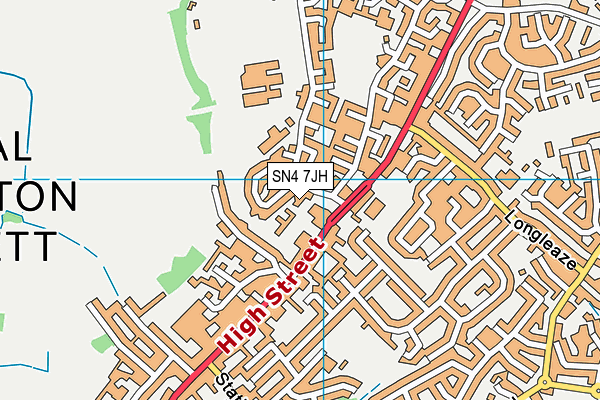 SN4 7JH map - OS VectorMap District (Ordnance Survey)