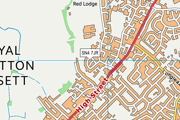 SN4 7JR map - OS VectorMap District (Ordnance Survey)