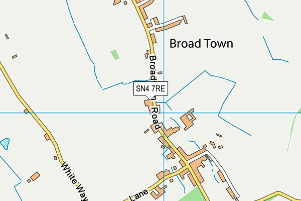 Broad Town Church of England Primary School map (SN4 7RE) - OS VectorMap District (Ordnance Survey)