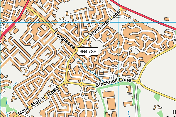 SN4 7SH map - OS VectorMap District (Ordnance Survey)
