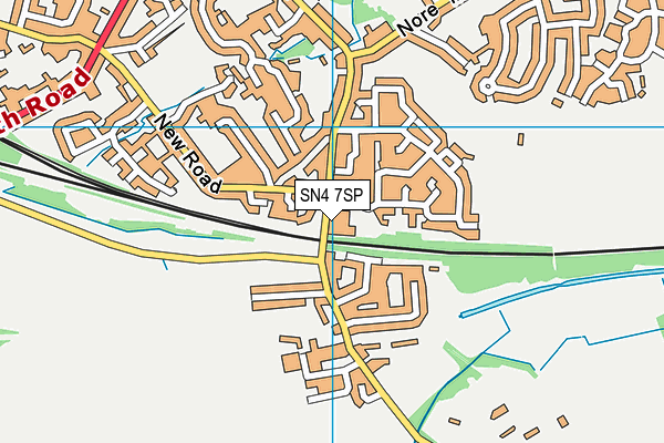 SN4 7SP map - OS VectorMap District (Ordnance Survey)